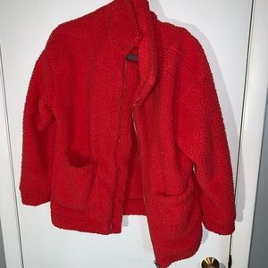 Red Teddy Coat
